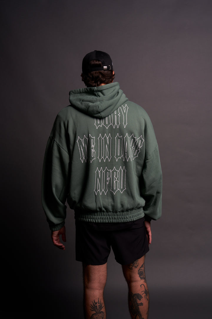 Bury Me In Darc NFGU V2 "Chambers" Zip Hoodie in Hunter Green