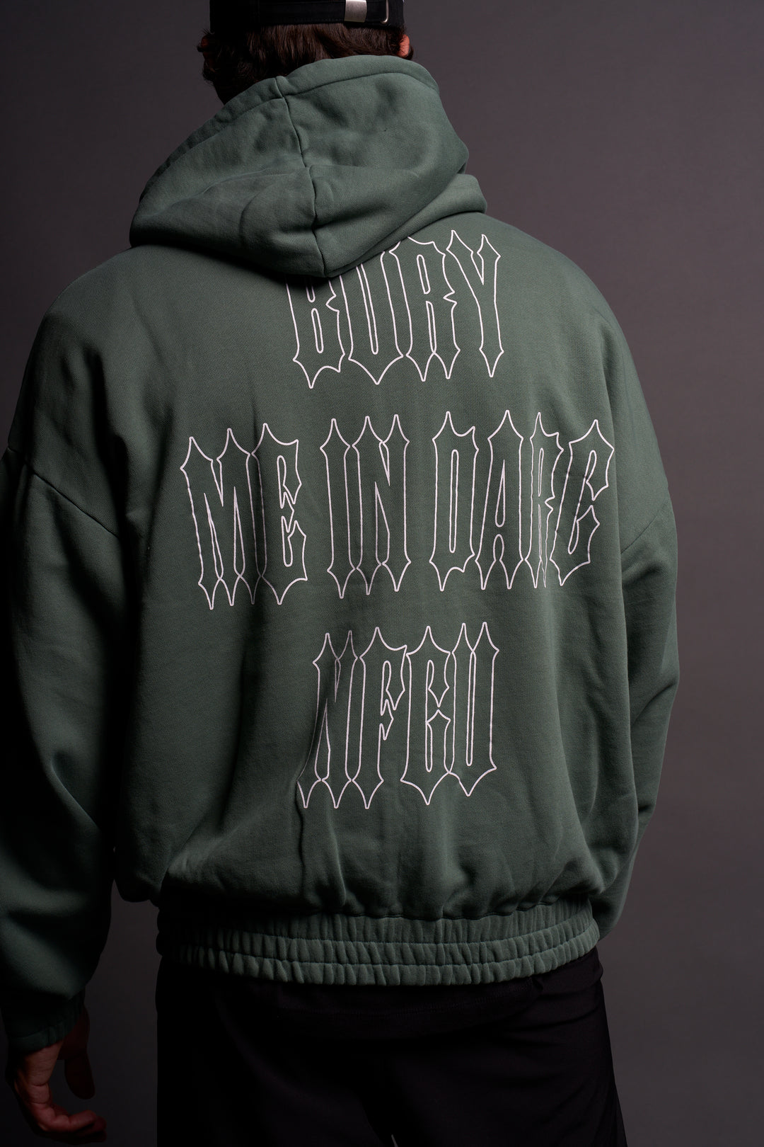 Bury Me In Darc NFGU V2 "Chambers" Zip Hoodie in Hunter Green