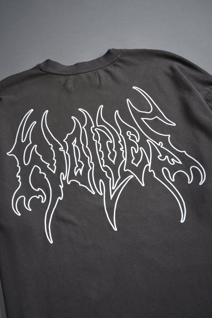 Eduarda Premium Oversized Tee in Wolf Gray