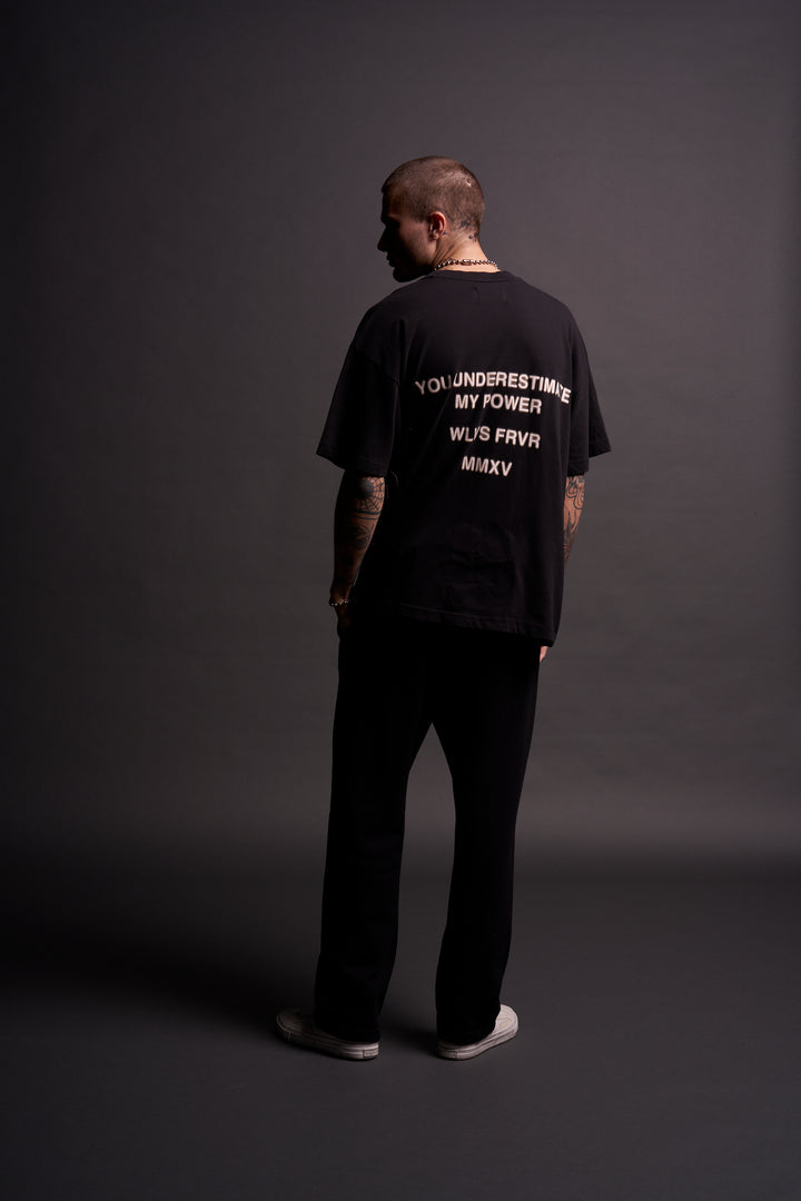 The Chosen One "Side By Side" Oversized Tee in Black