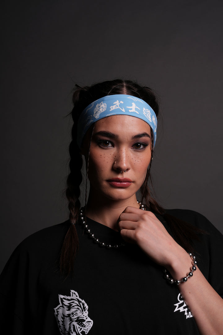 Eternal Flame Energy Headband in Blue Crane