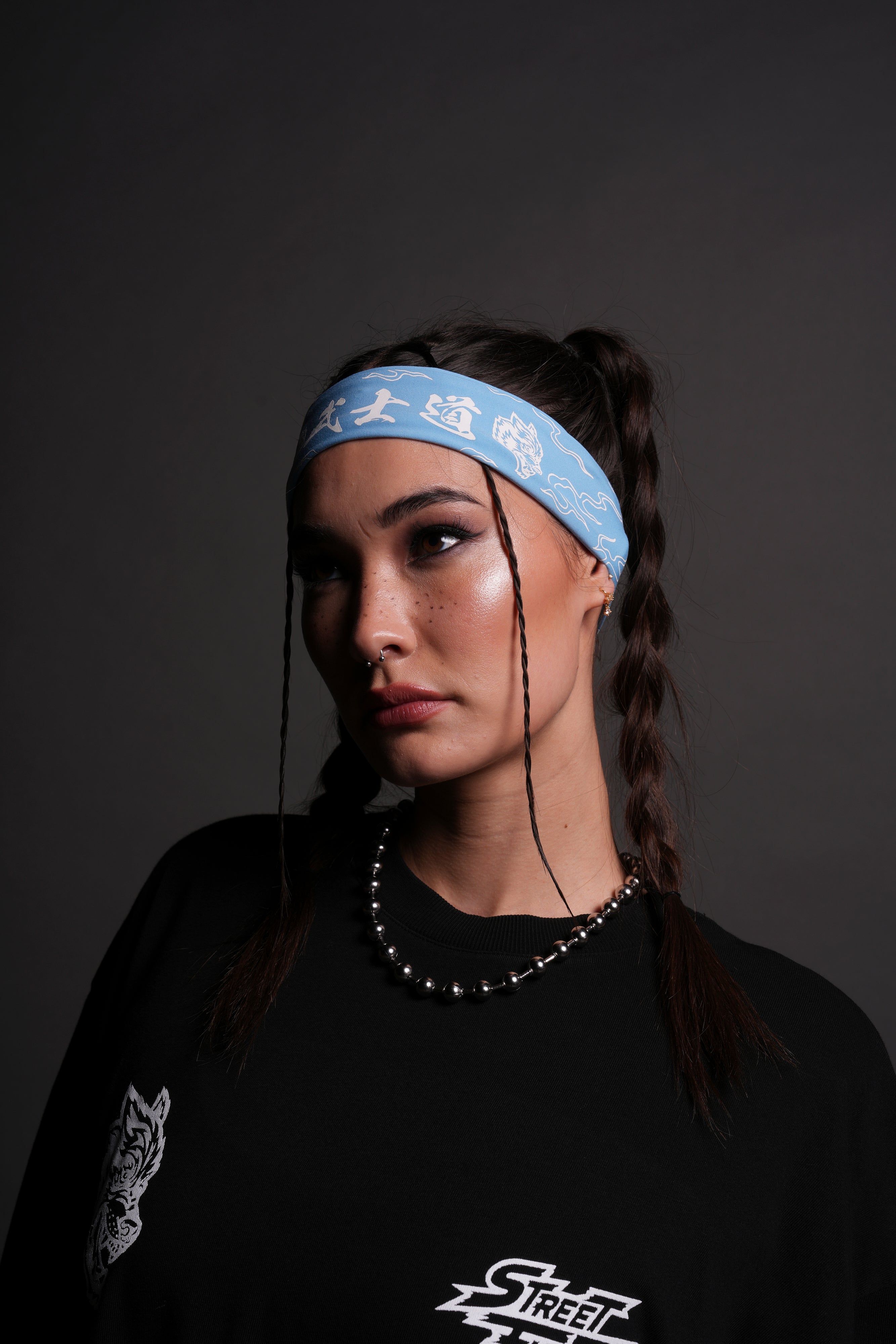 Eternal Flame Energy Headband in Blue Crane