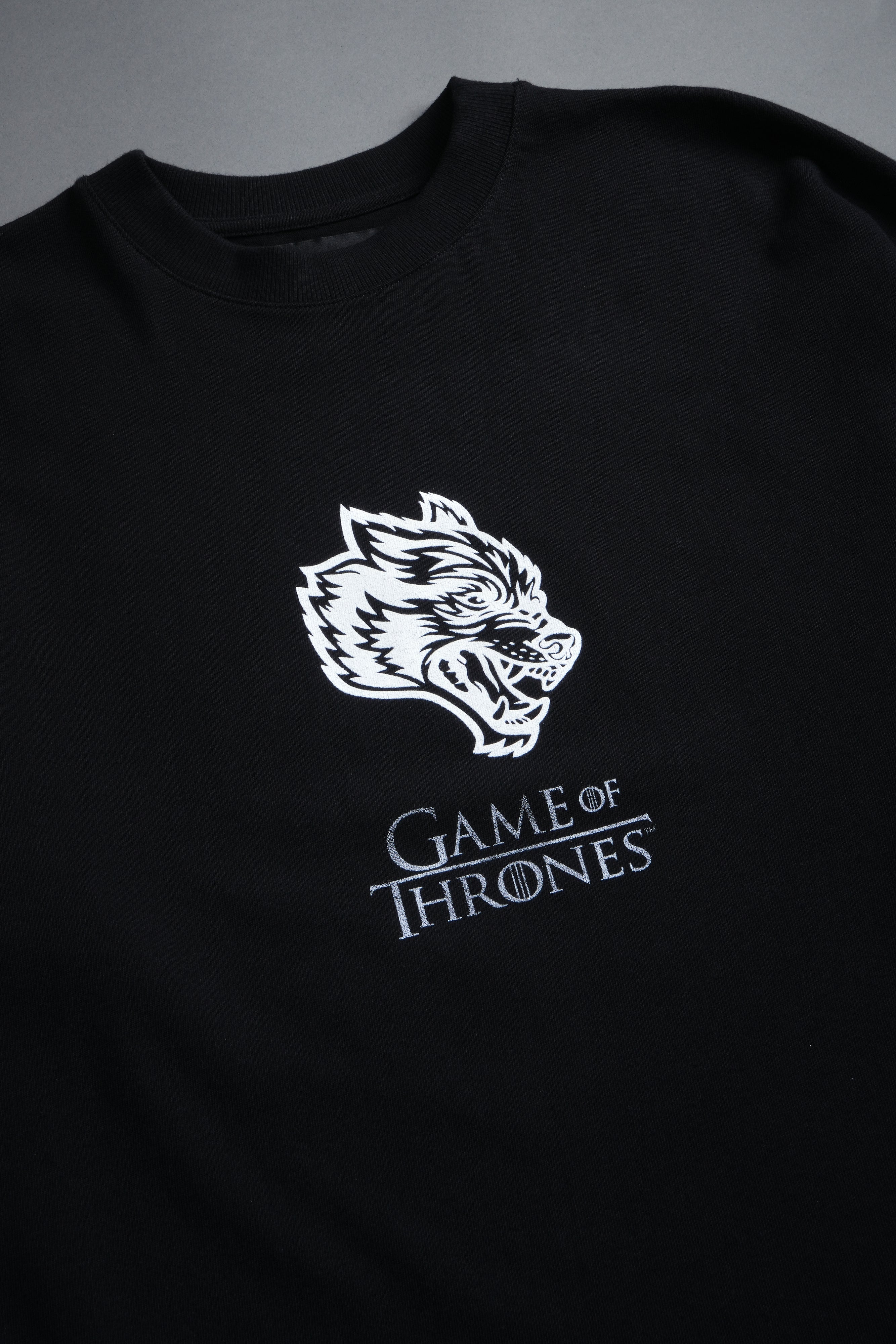 Iron Wolf Premium Oversized Tee in Black
