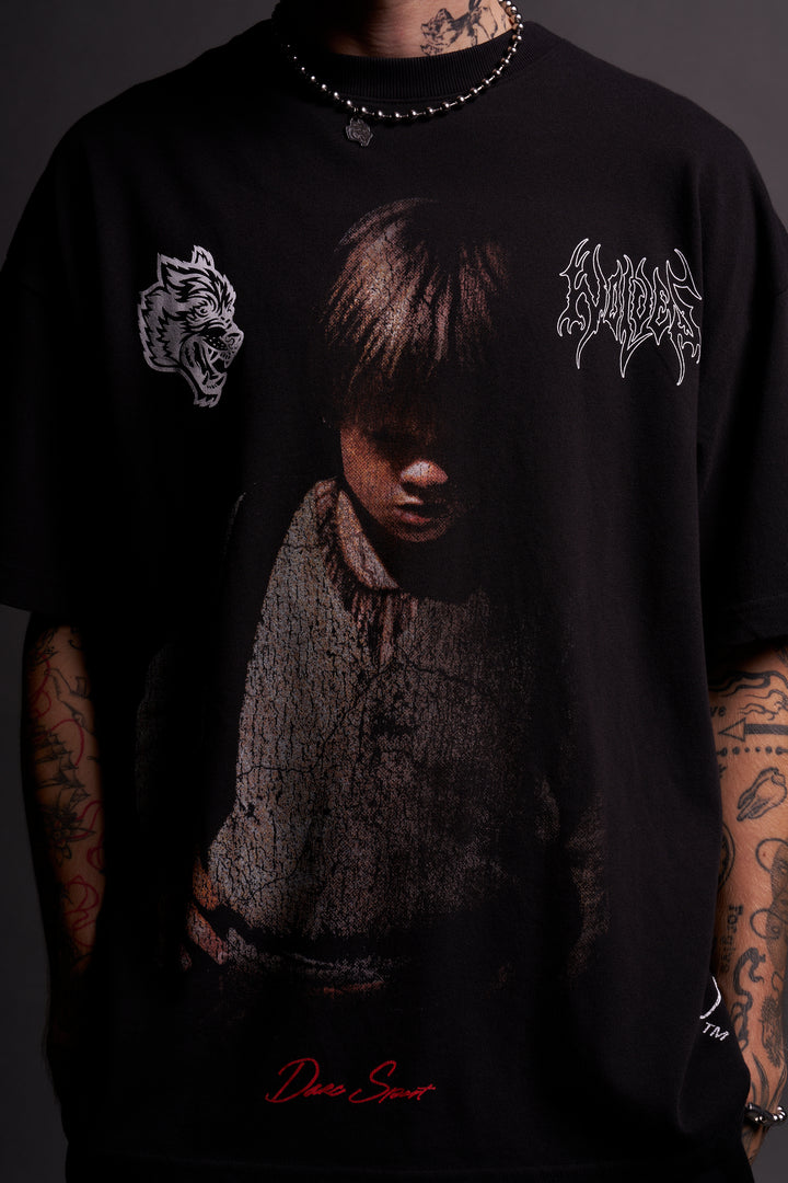 The Chosen One "Side By Side" Oversized Tee in Black