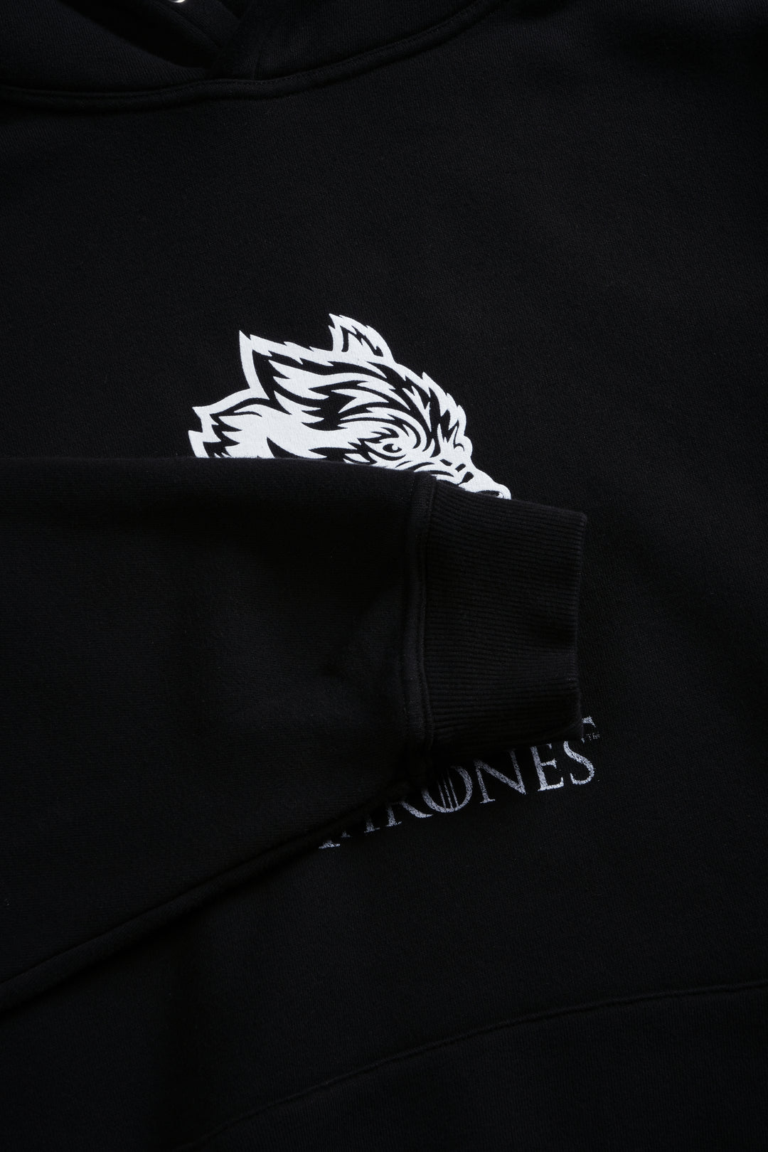 Iron Wolf Pierce Hoodie in Black