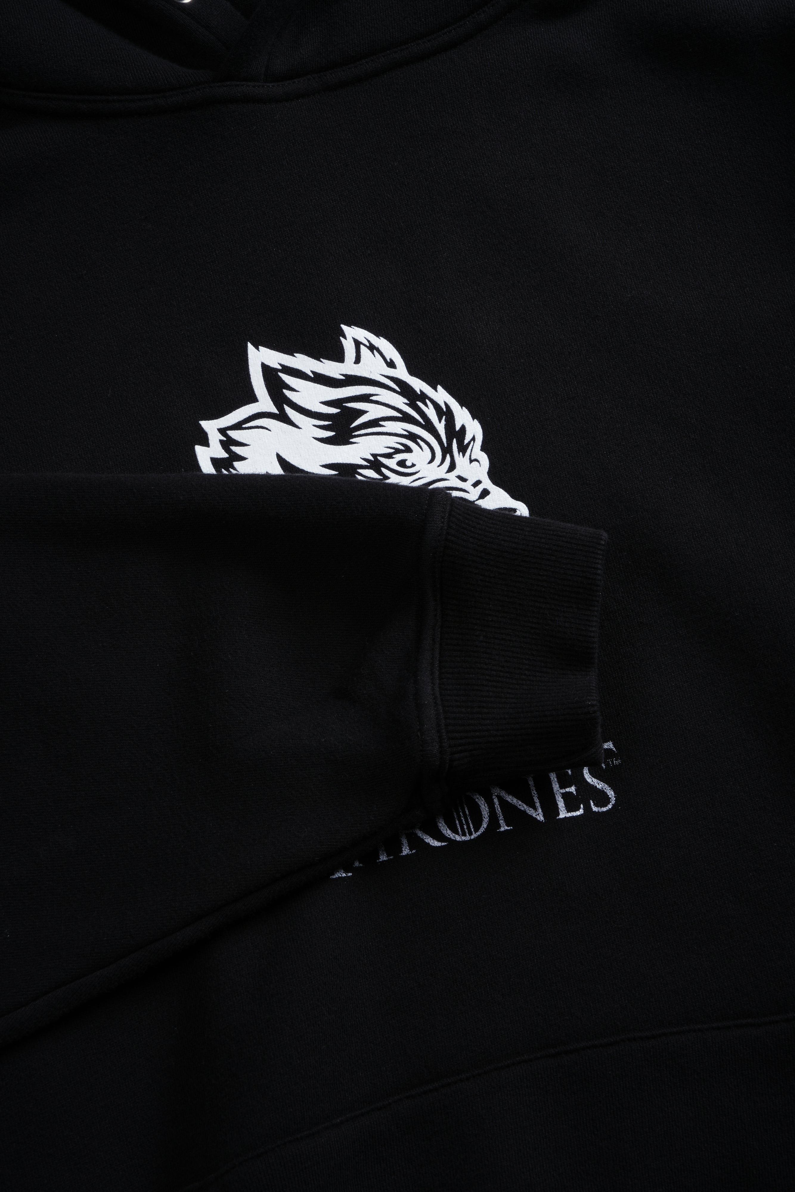 Iron Wolf Pierce Hoodie in Black