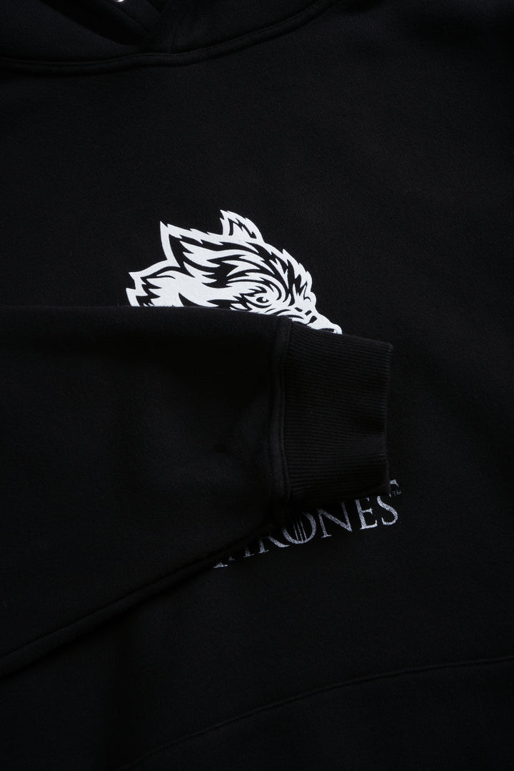Iron Wolf Pierce Hoodie in Black
