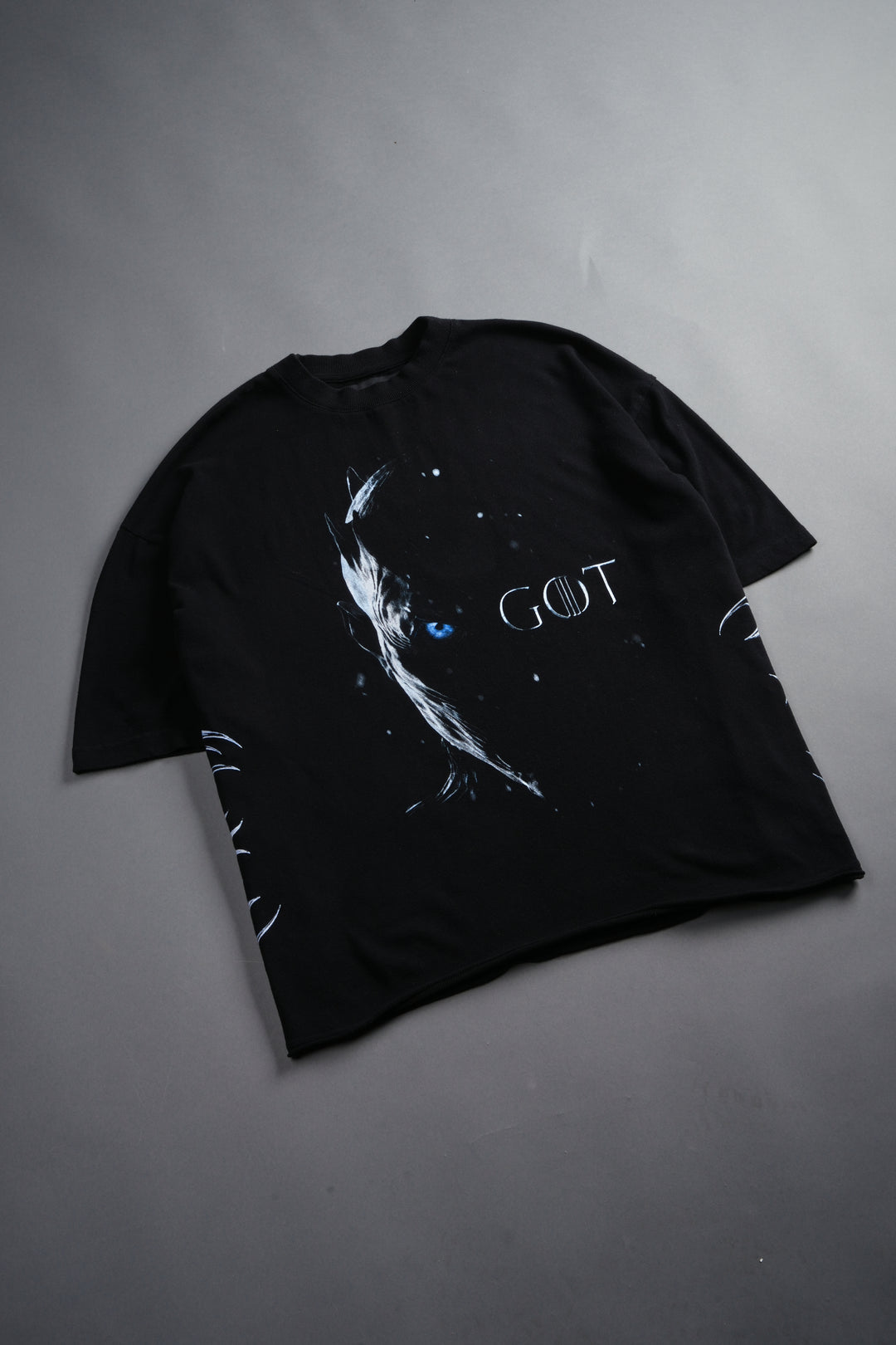 North Remembers Premium Oversized Raw Hem Box Cut Tee