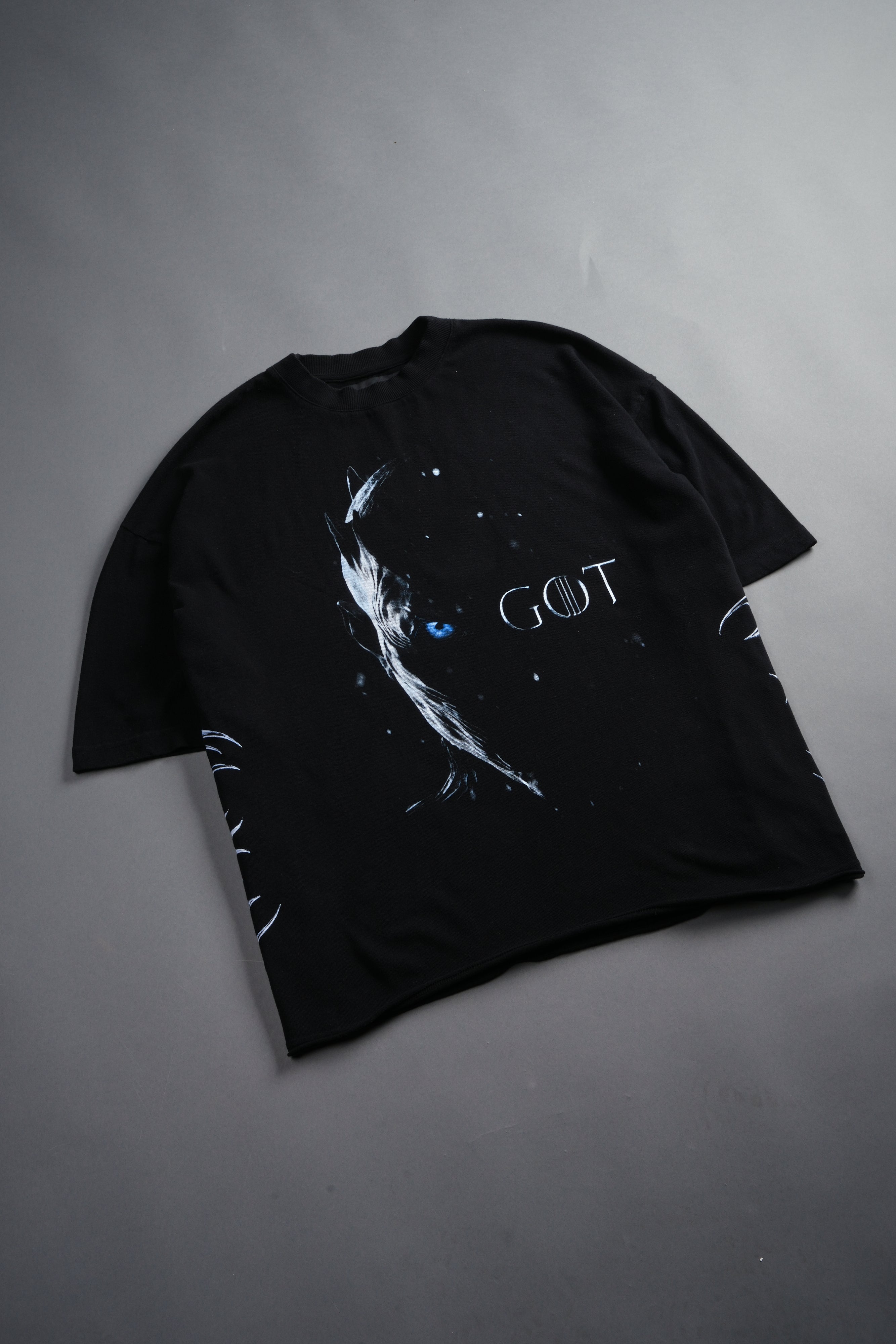 North Remembers Premium Oversized Raw Hem Box Cut Tee