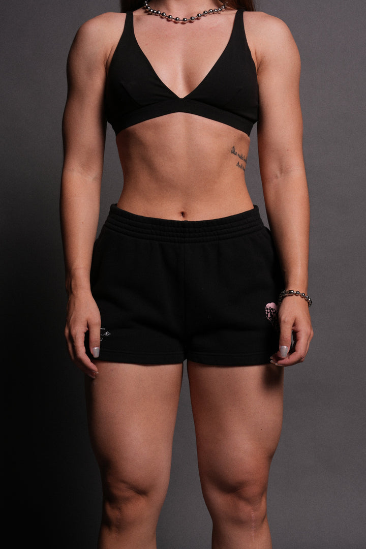 Memento Amore Ellie Sweat Shorts in Black