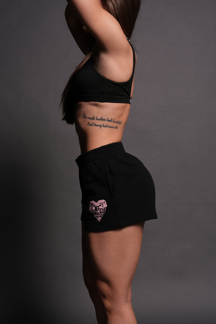 Memento Amore Ellie Sweat Shorts in Black