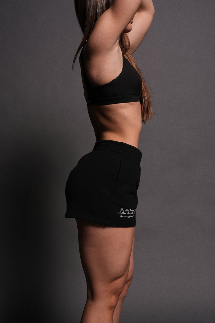 Memento Amore Ellie Sweat Shorts in Black
