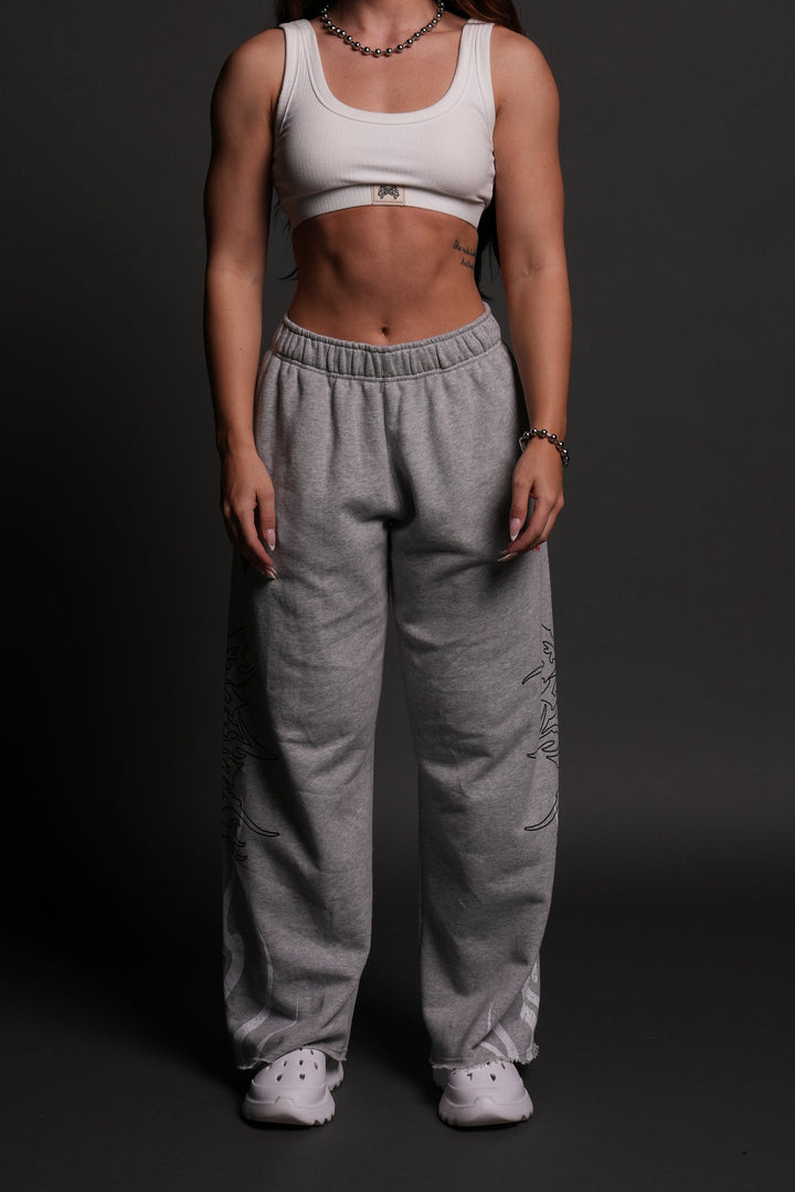 Ghost Flame Durst Sweats V2 in Light Athletic Gray