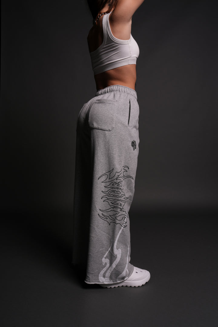 Ghost Flame Durst Sweats V2 in Light Athletic Gray