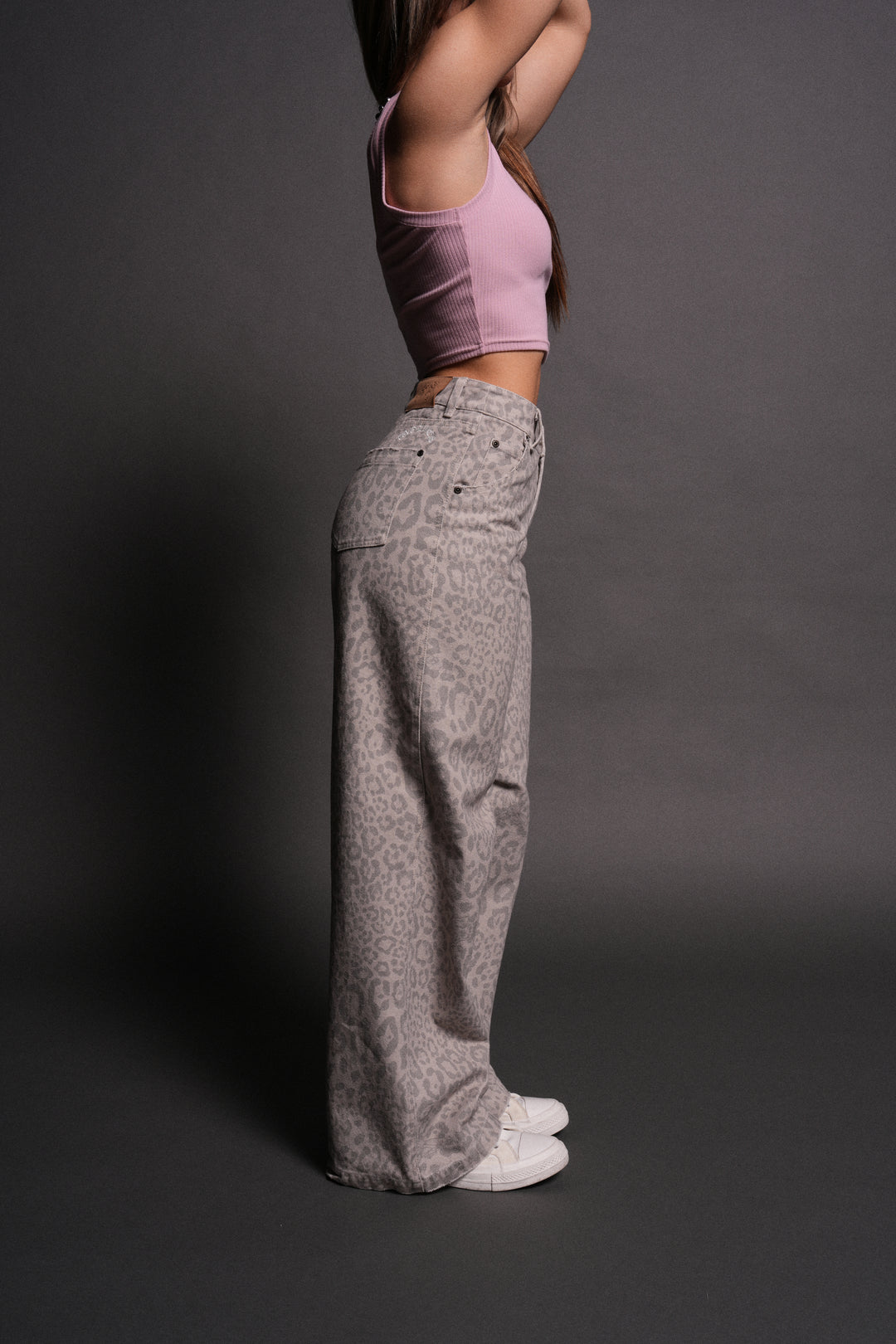 Wolf Chopper Brooklyn Denim Jeans in Clay Leopard