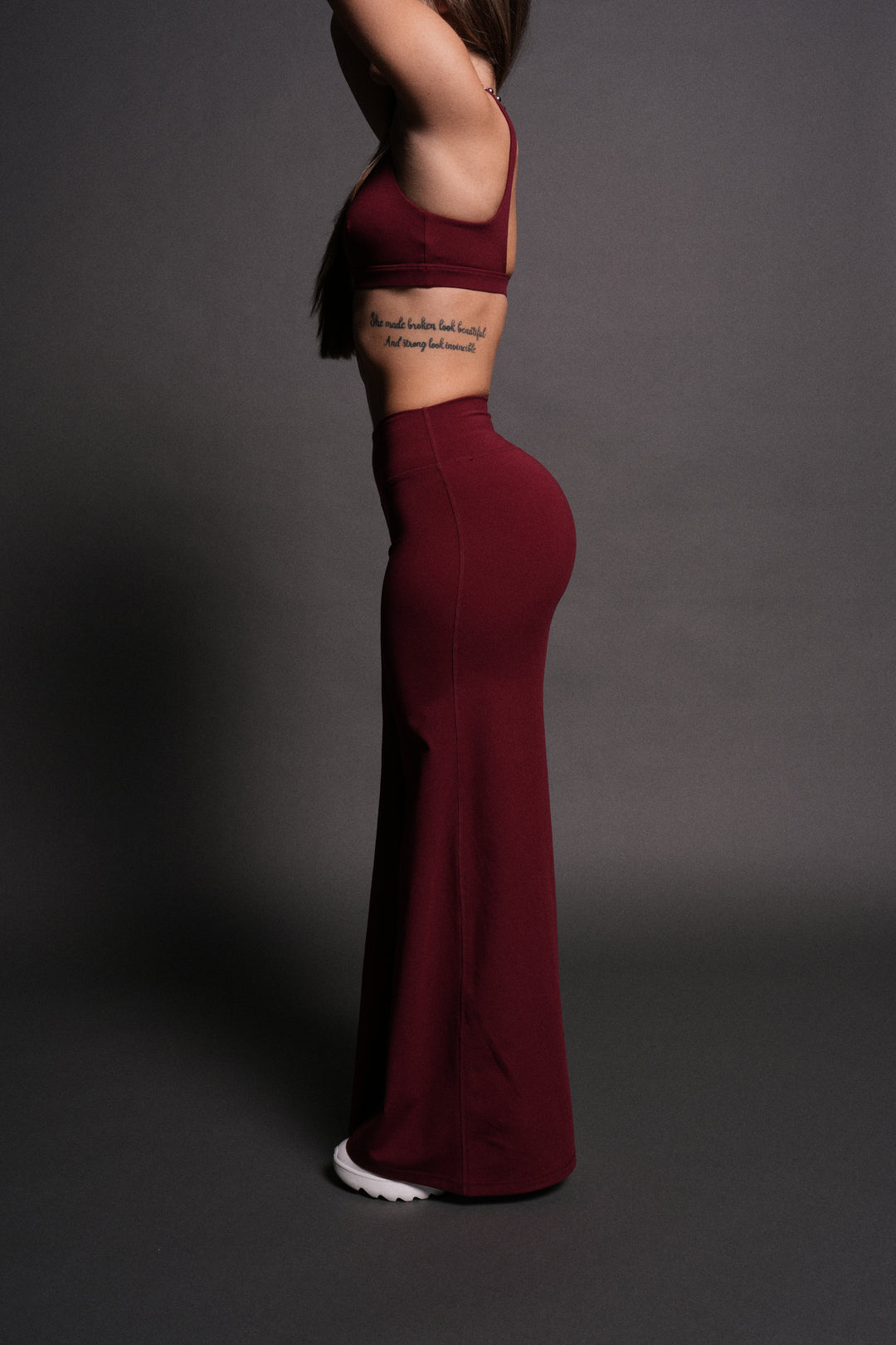 Wolf Wide Leg Energy Pants in Velvet