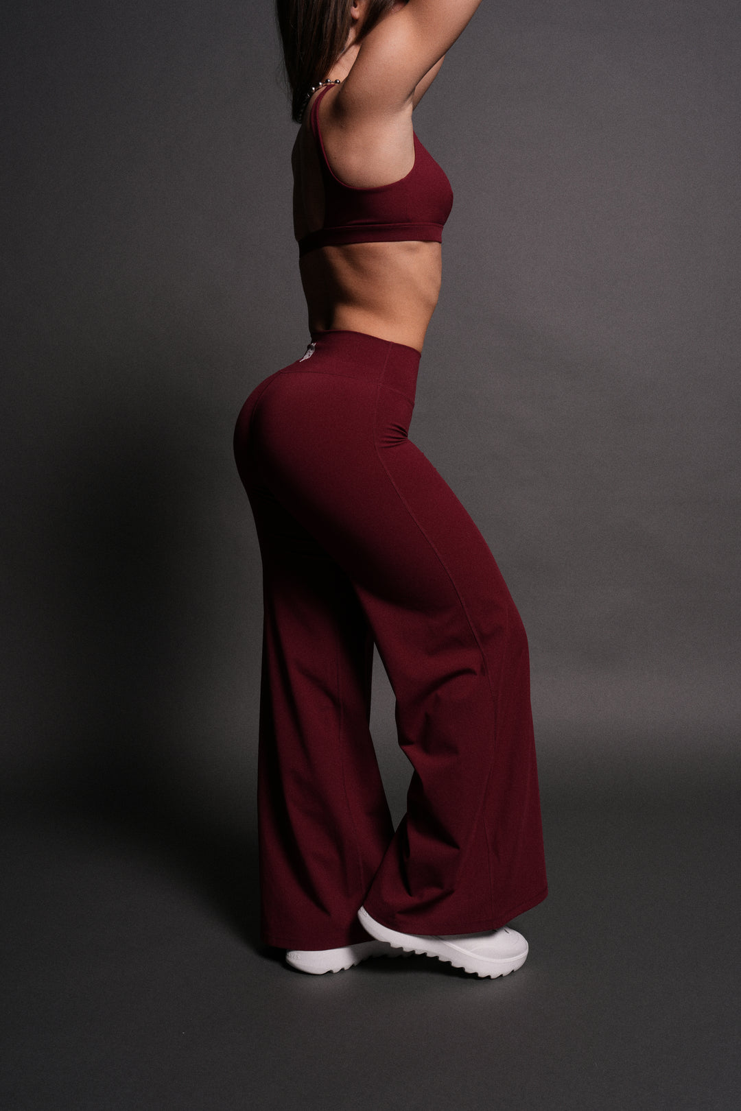 Wolf Wide Leg Energy Pants in Velvet