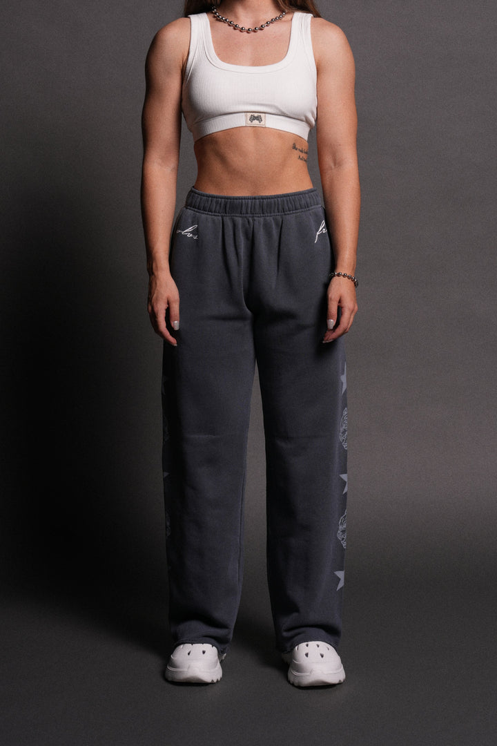 Wolf Star Couture Sweats in Darc Blue