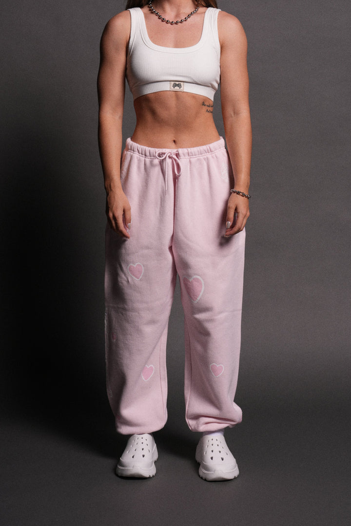 Her Energy Lightweight Lounger Sweat Pants in Blush Pink