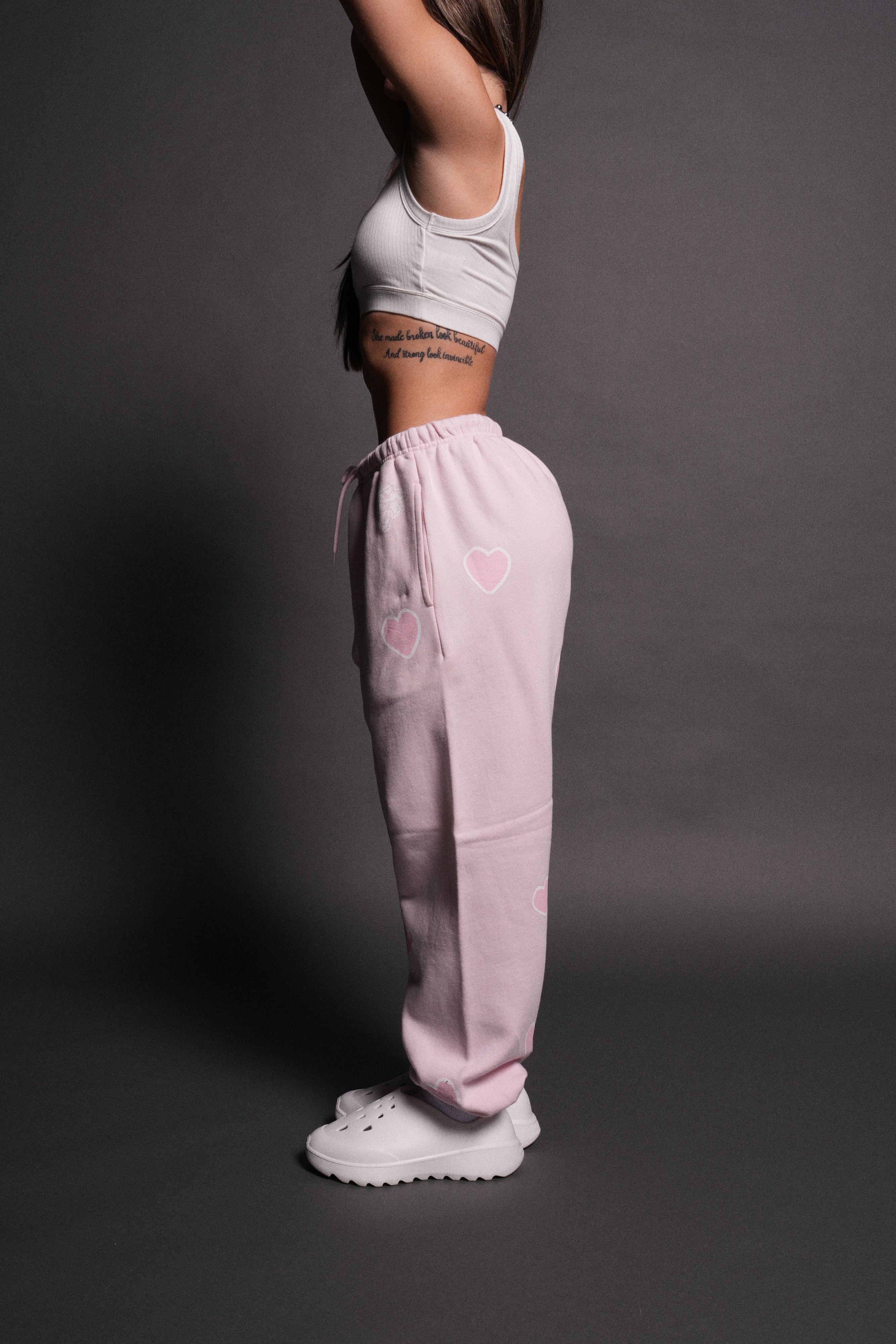 Her Energy Lightweight Lounger Sweat Pants in Blush Pink