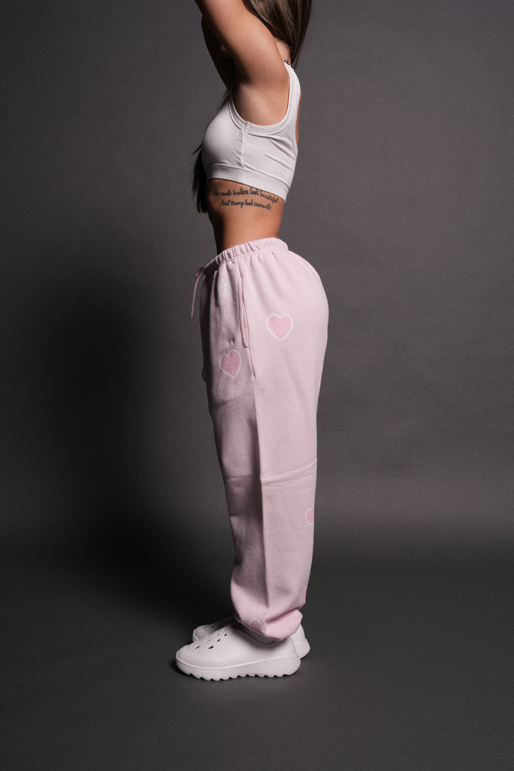 Her Energy Lightweight Lounger Sweat Pants in Blush Pink