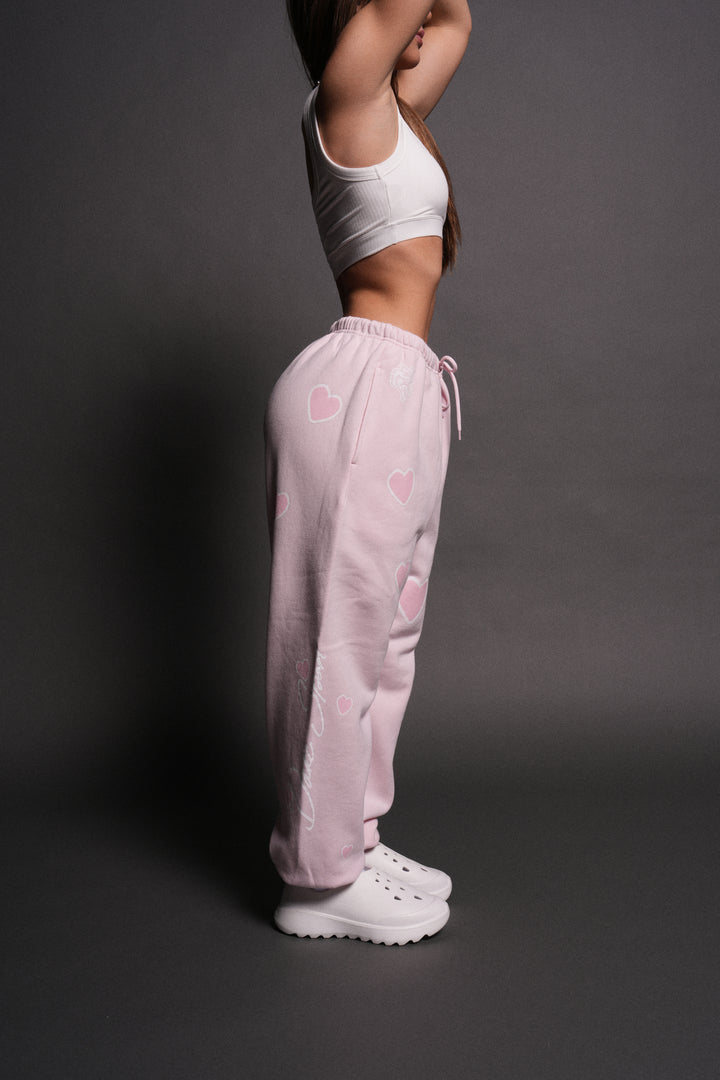 Her Energy Lightweight Lounger Sweat Pants in Blush Pink