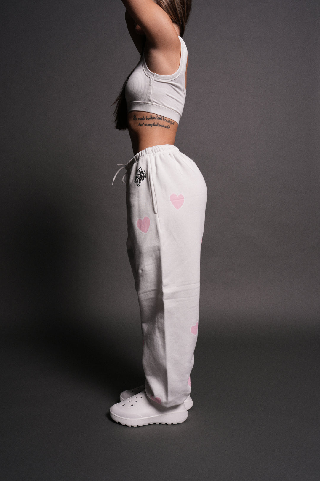 Her Energy Lightweight Lounger Sweat Pants in Cream