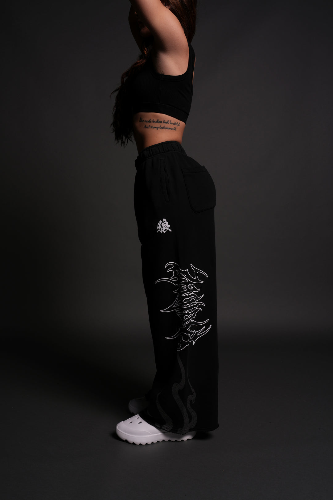 Ghost Flame Durst Sweats V2 in Black