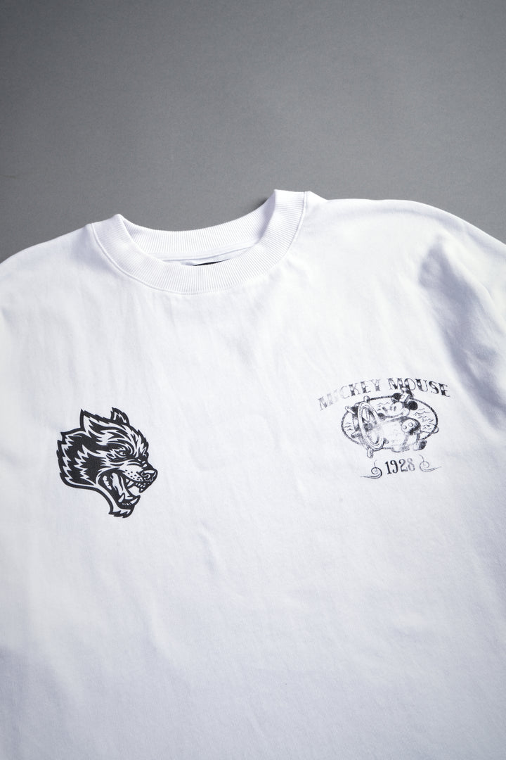 Sailor Wolves Premium Oversized Tee in White