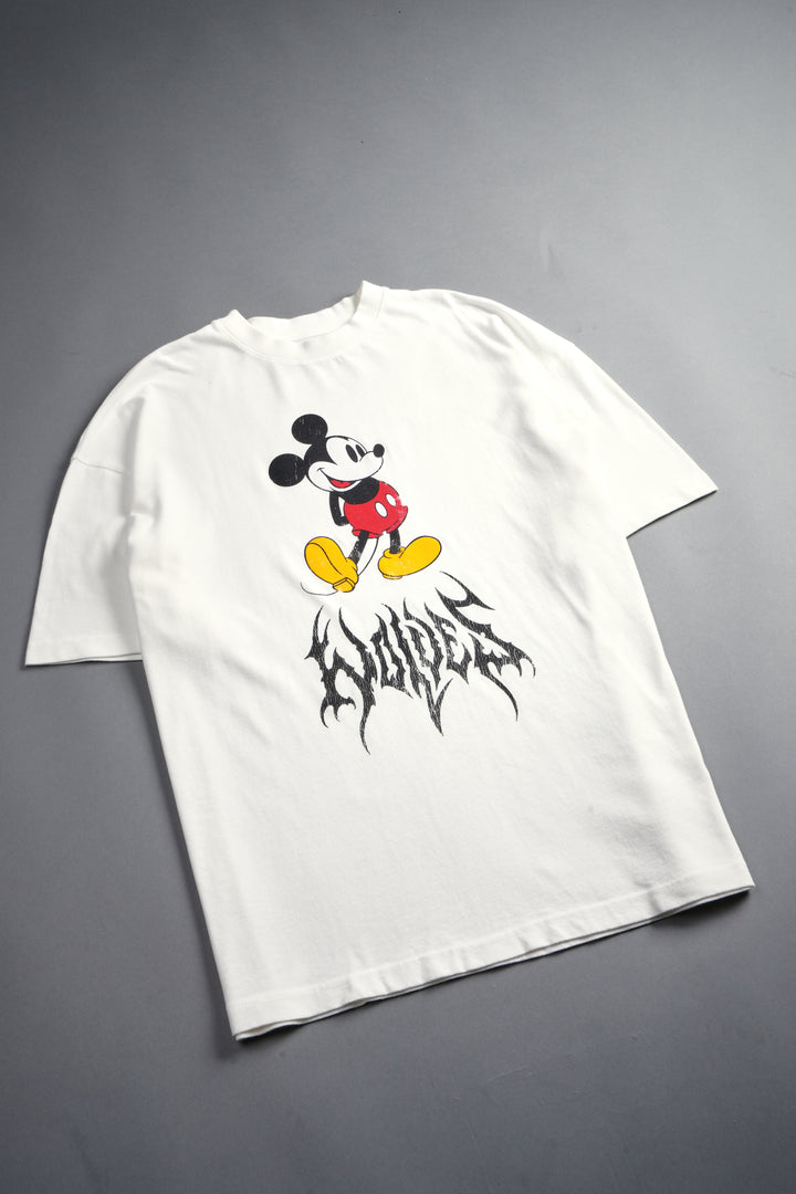 Mickey Mouse Hesh Premium Oversized Tee in Cream
