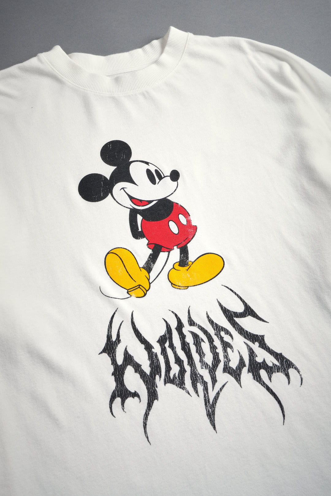 Mickey Mouse Hesh Premium Oversized Tee in Cream