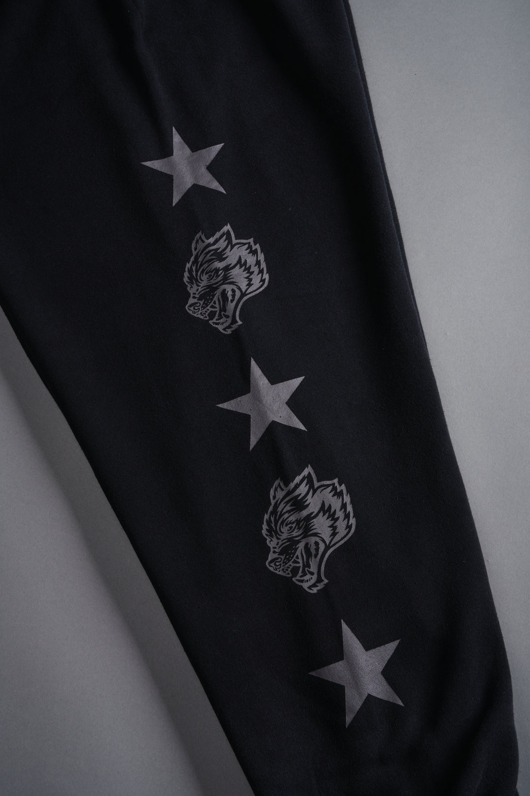 Wolf Star Lightweight Lounger Sweat Pants in Black Drift Wash