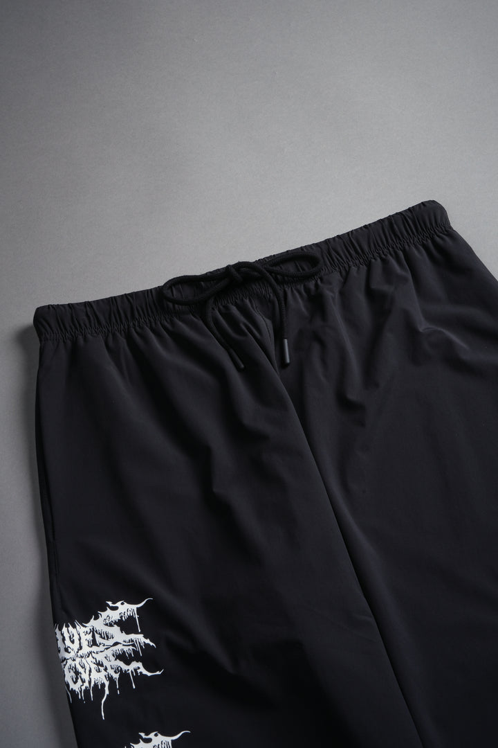 Shadow Hybrid Nylon Track Pants in Black
