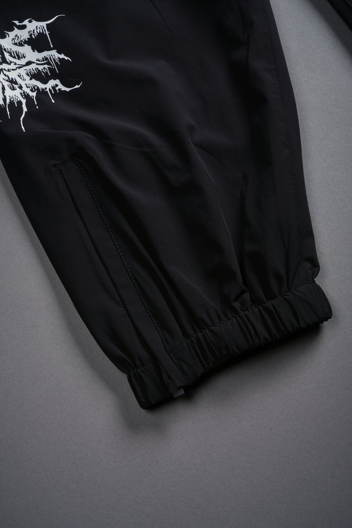 Shadow Hybrid Nylon Track Pants in Black