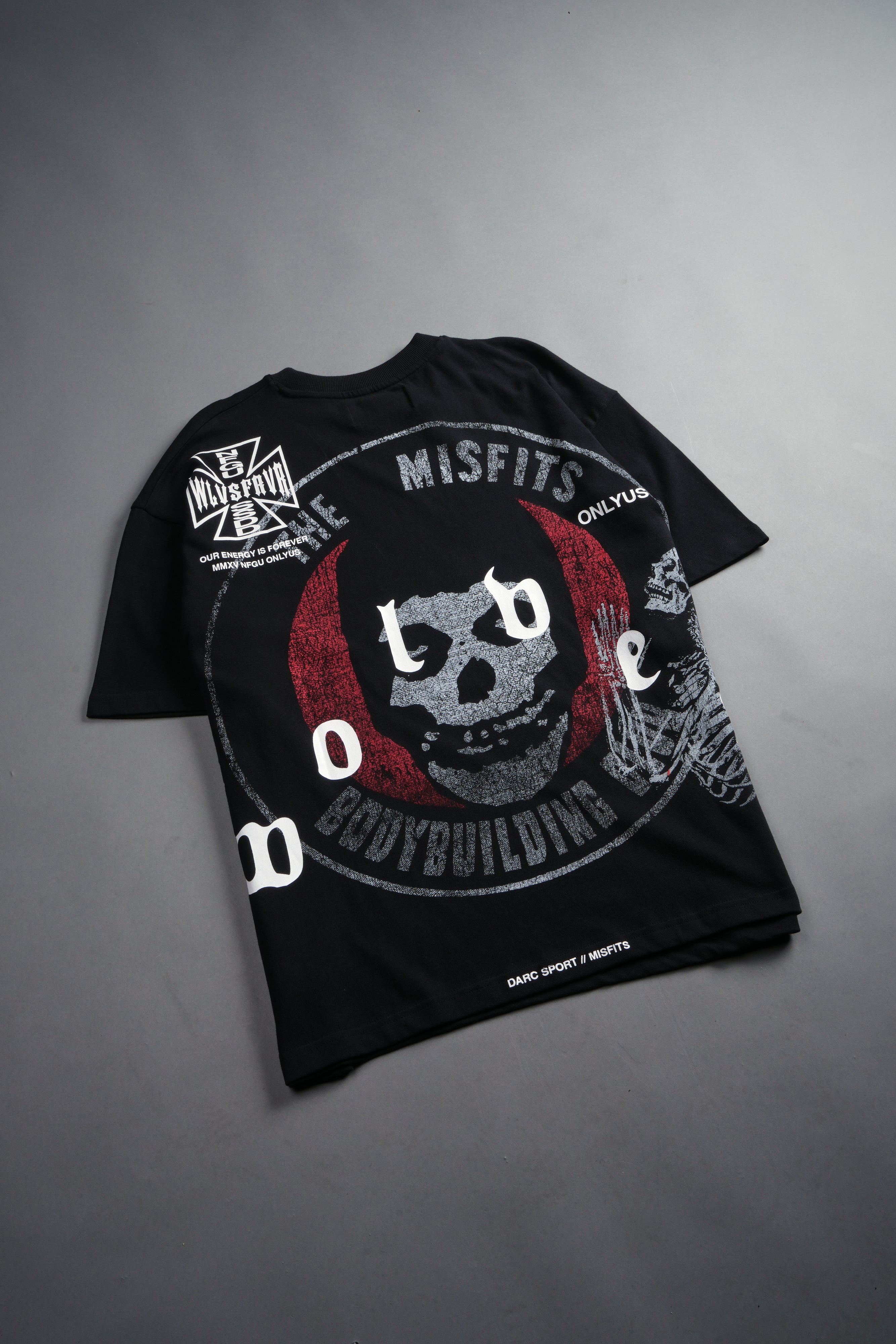 Bodybuilding Fiend Premium Oversized Tee in Black