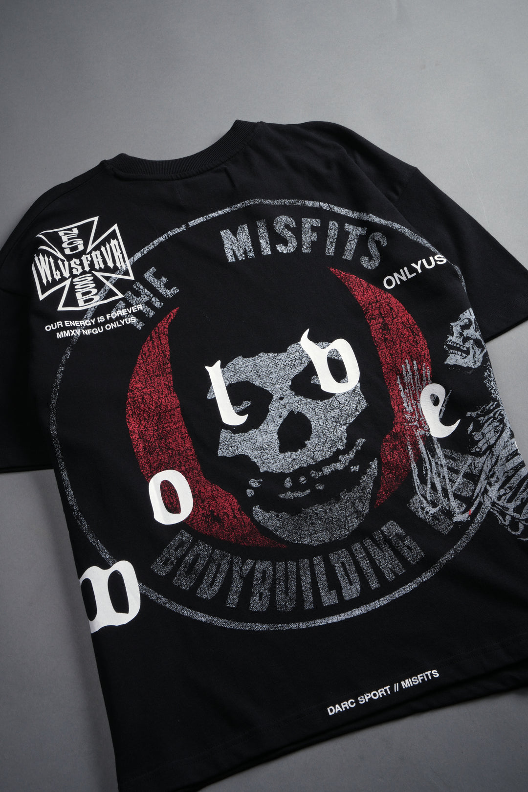 Bodybuilding Fiend Premium Oversized Tee in Black