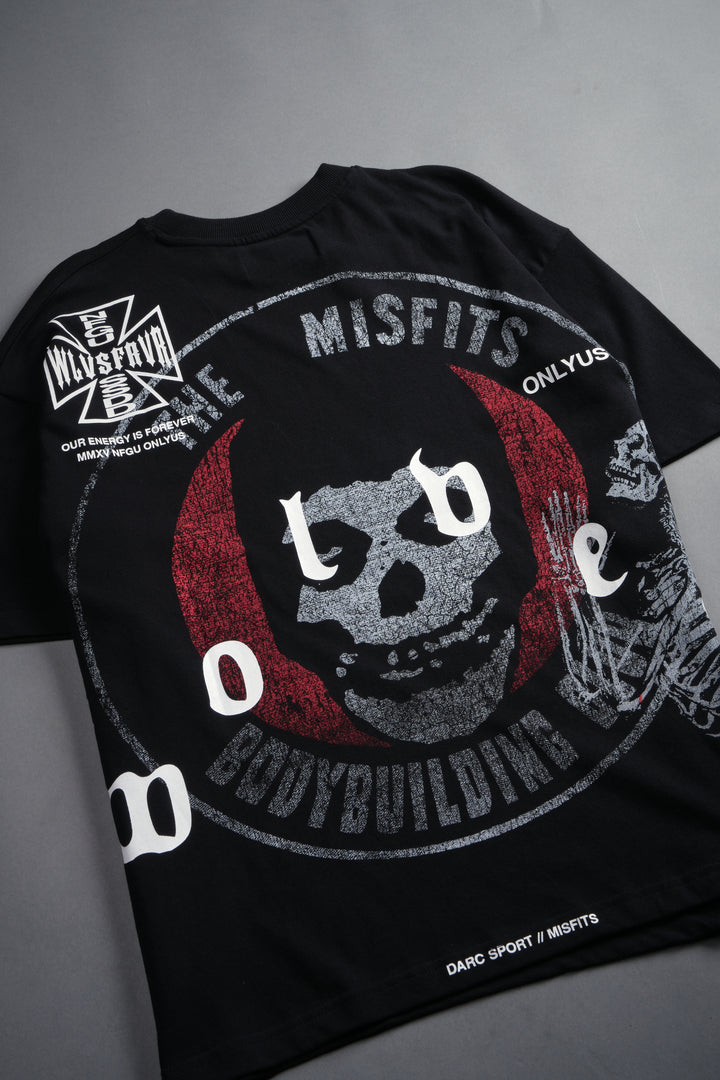 Bodybuilding Fiend Premium Oversized Tee in Black