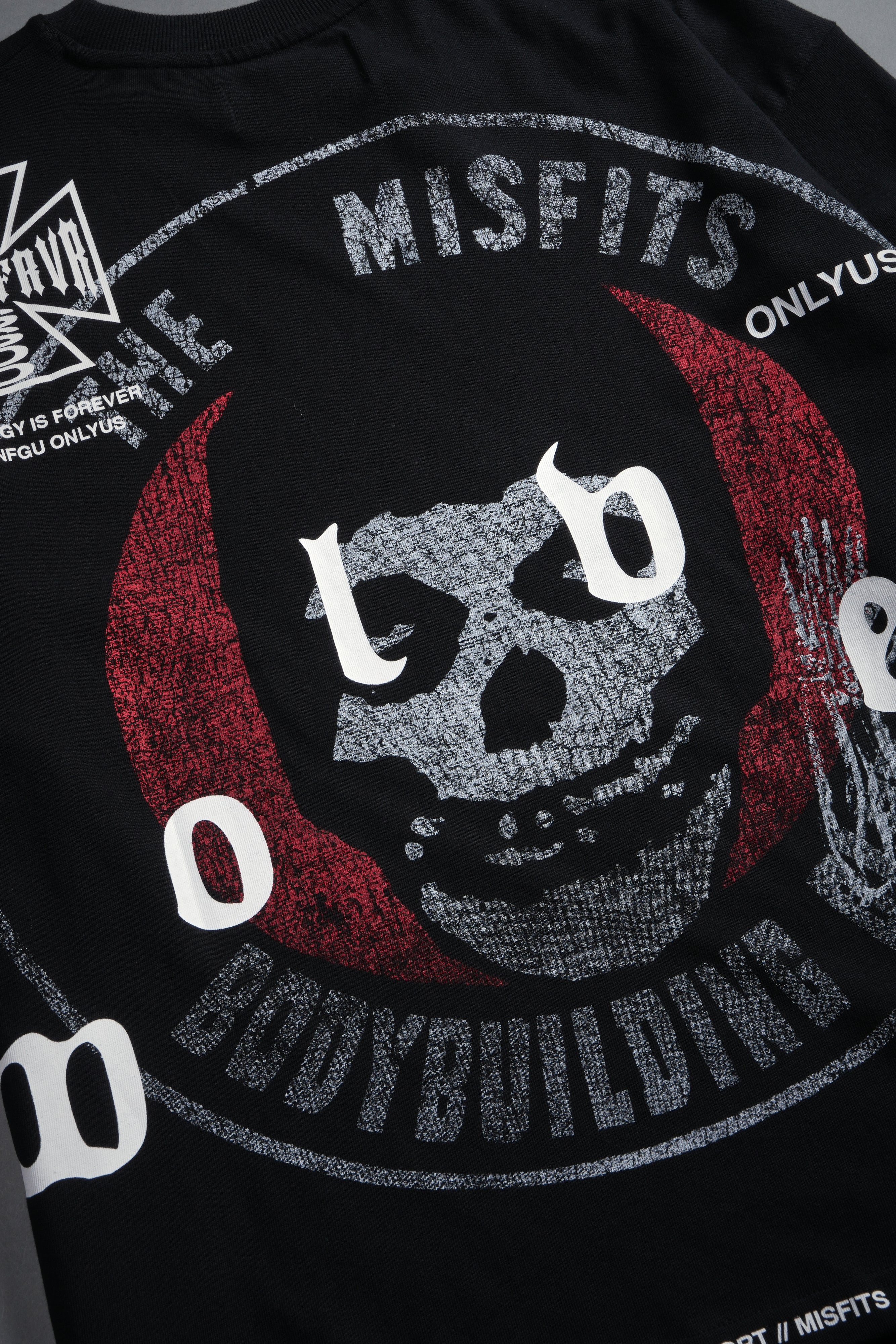 Bodybuilding Fiend Premium Oversized Tee in Black