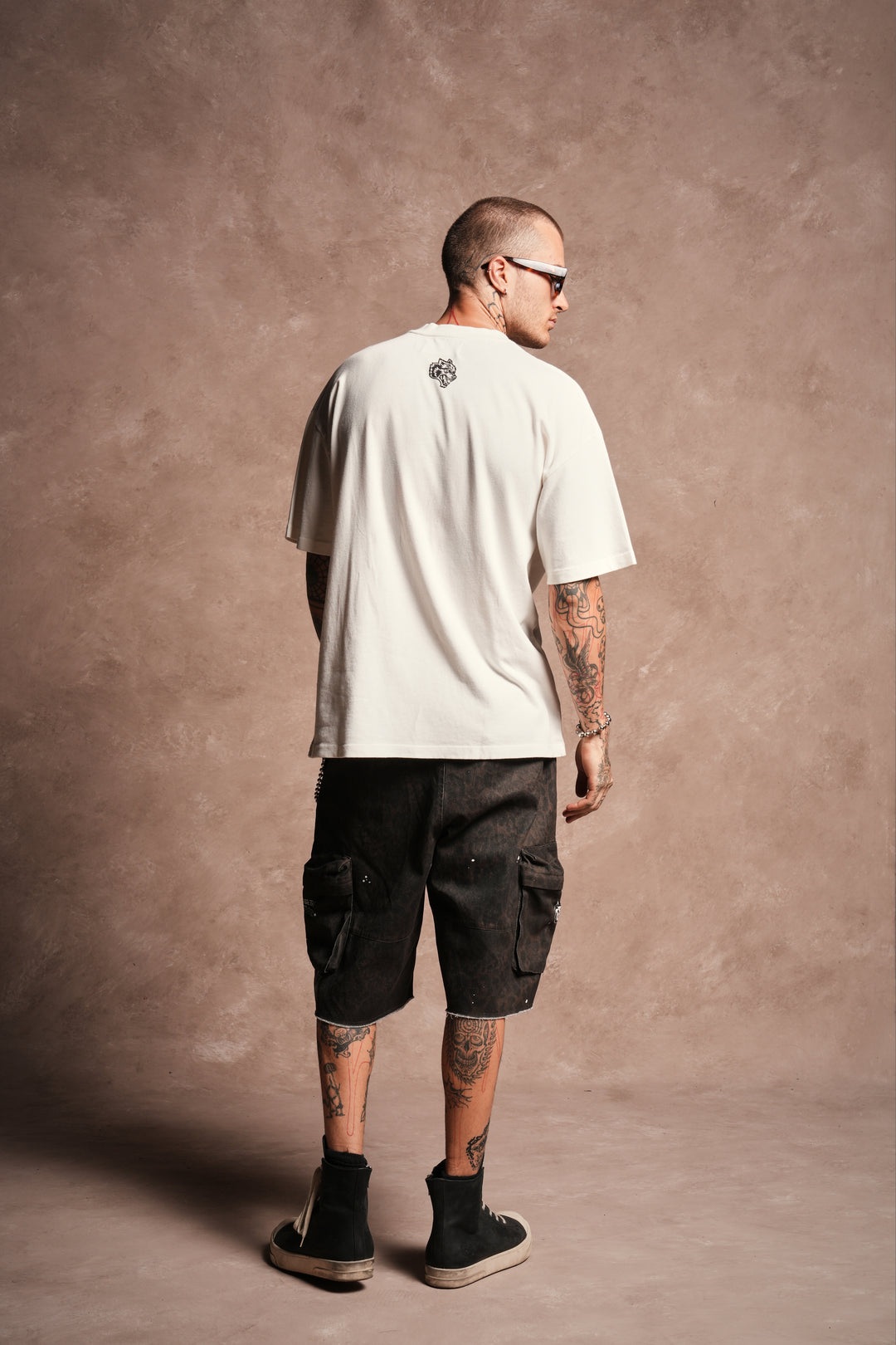 Mickey Mouse Hesh Premium Oversized Tee in Cream