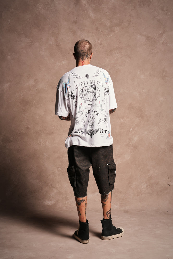 Sailor Wolves Premium Oversized Tee in White