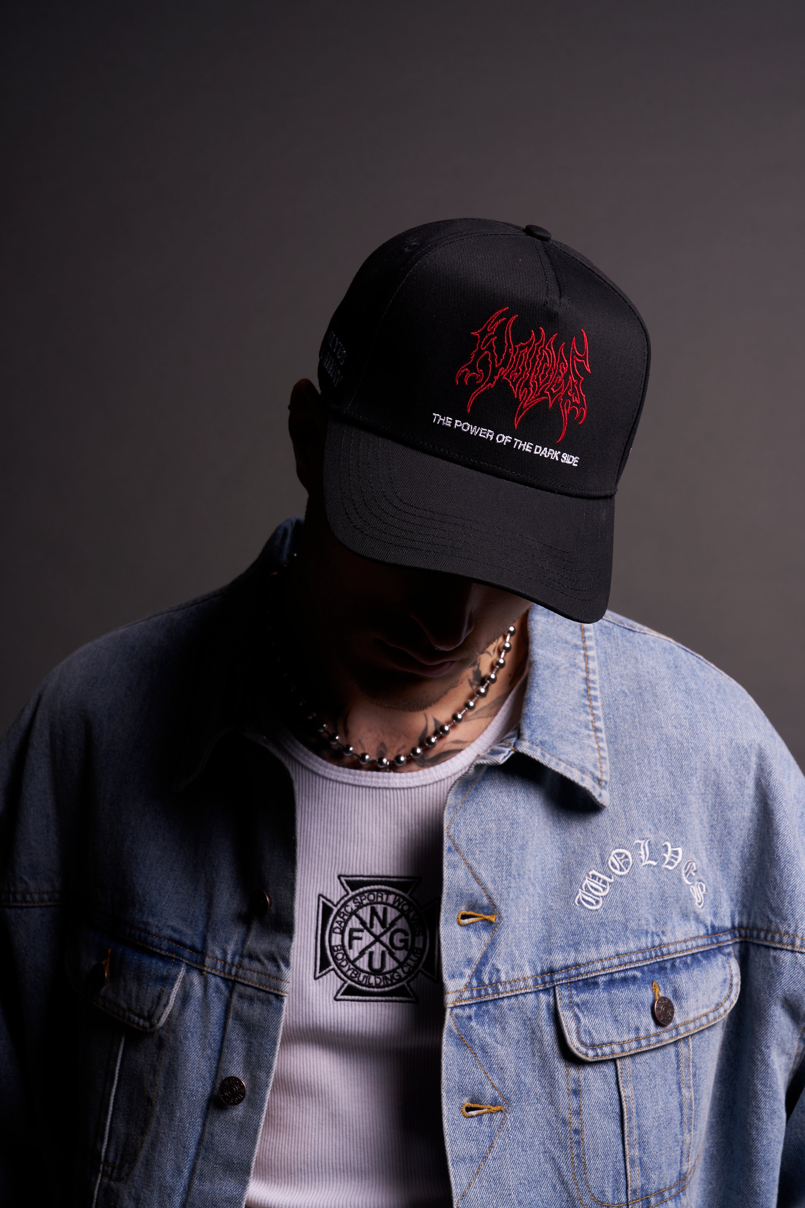 The Power Of The Dark Side 5 Panel Hat in Black