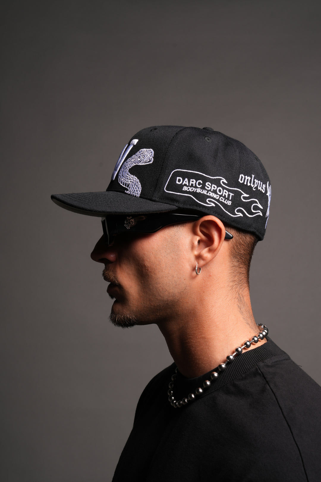 Darc Sport Icons Fitted Cap In Black/White