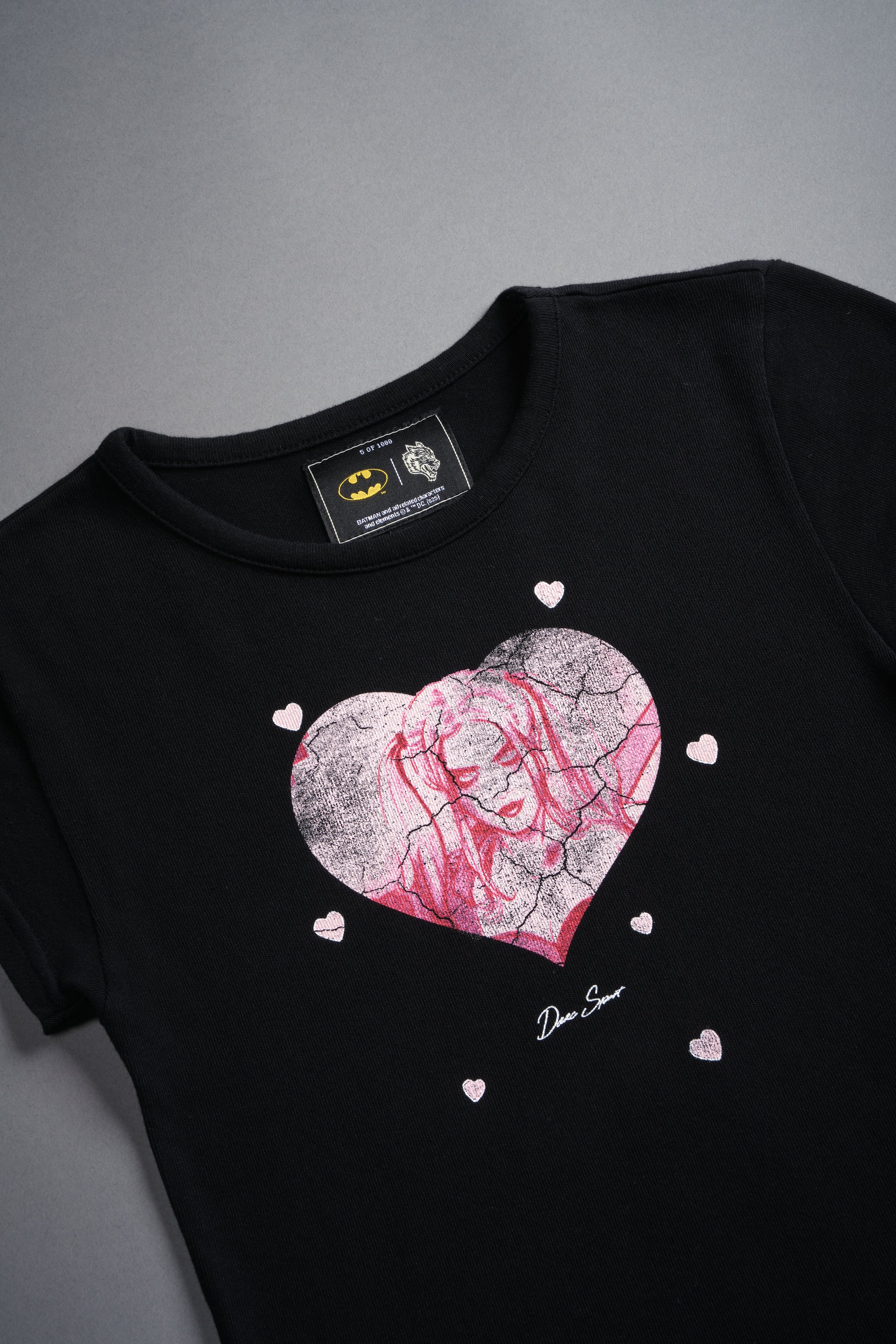 Her Energy "Baby" Tee in Black