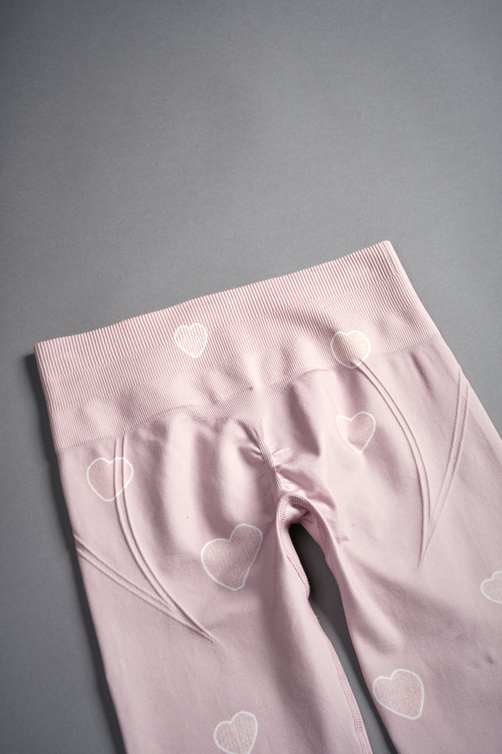 Her Energy "Everson" Huxley Scrunch Leggings in Heart Candy Blush Pink