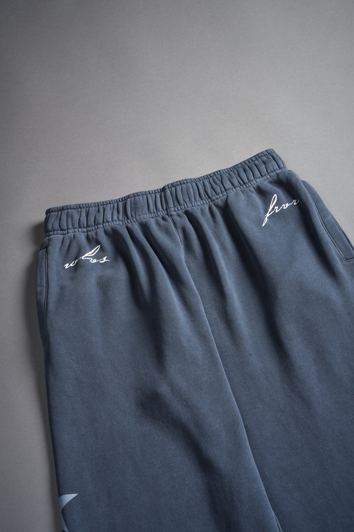 Wolf Star Couture Sweats in Darc Blue