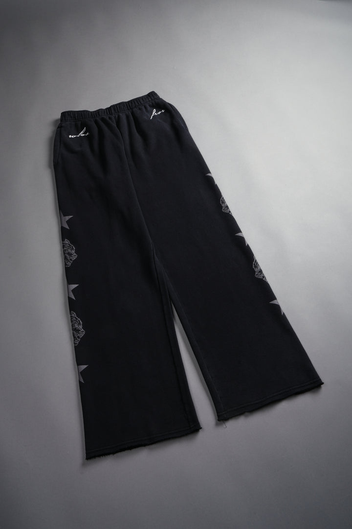 Wolf Star Couture Sweats in Black Drift Wash