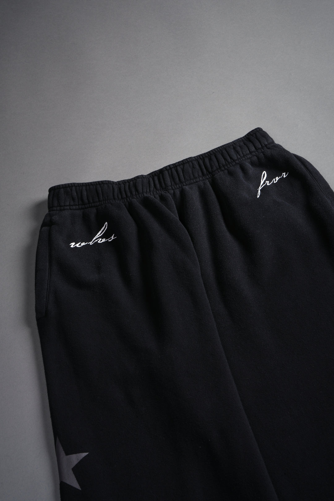 Wolf Star Couture Sweats in Black Drift Wash