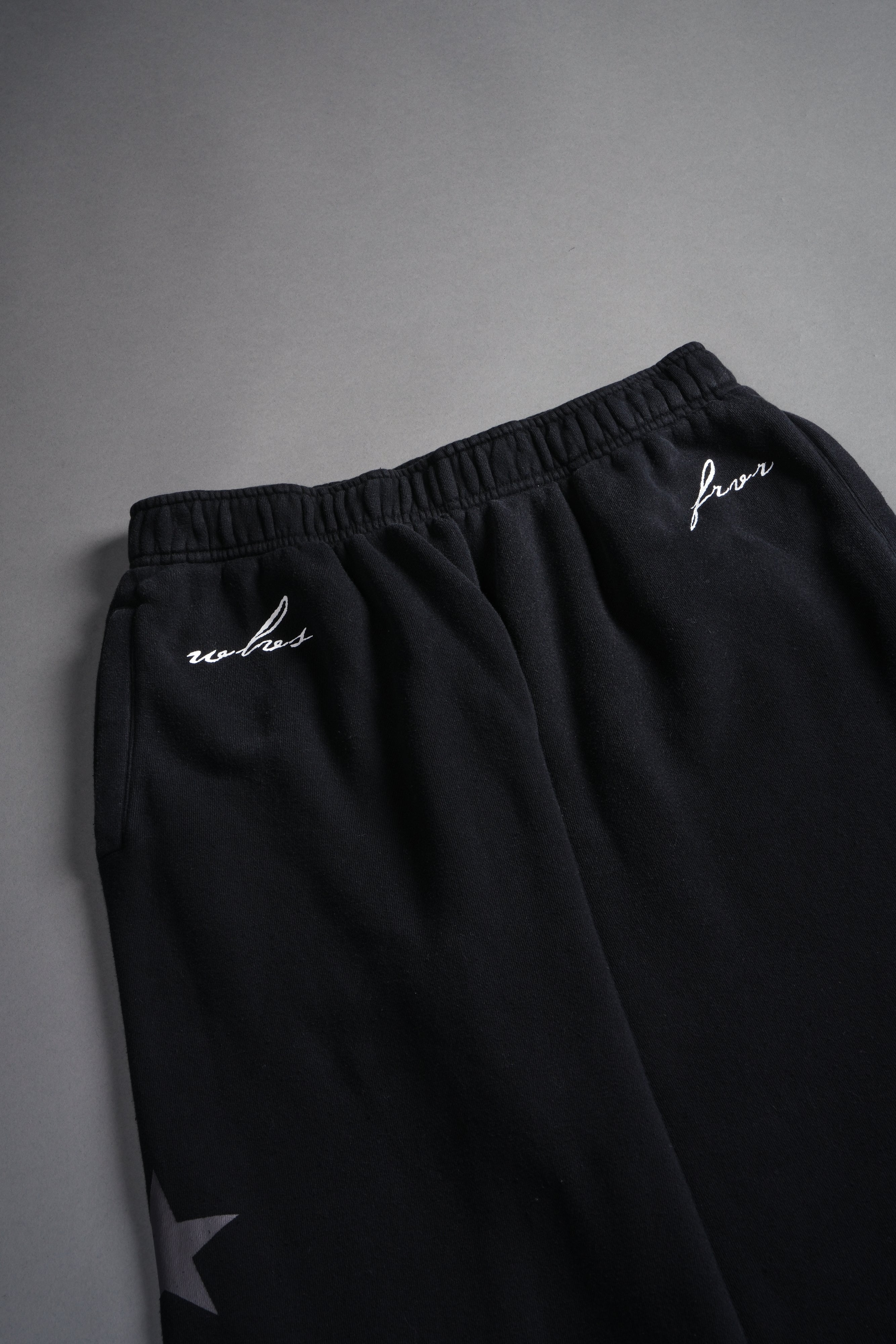 Wolf Star Couture Sweats in Black Drift Wash