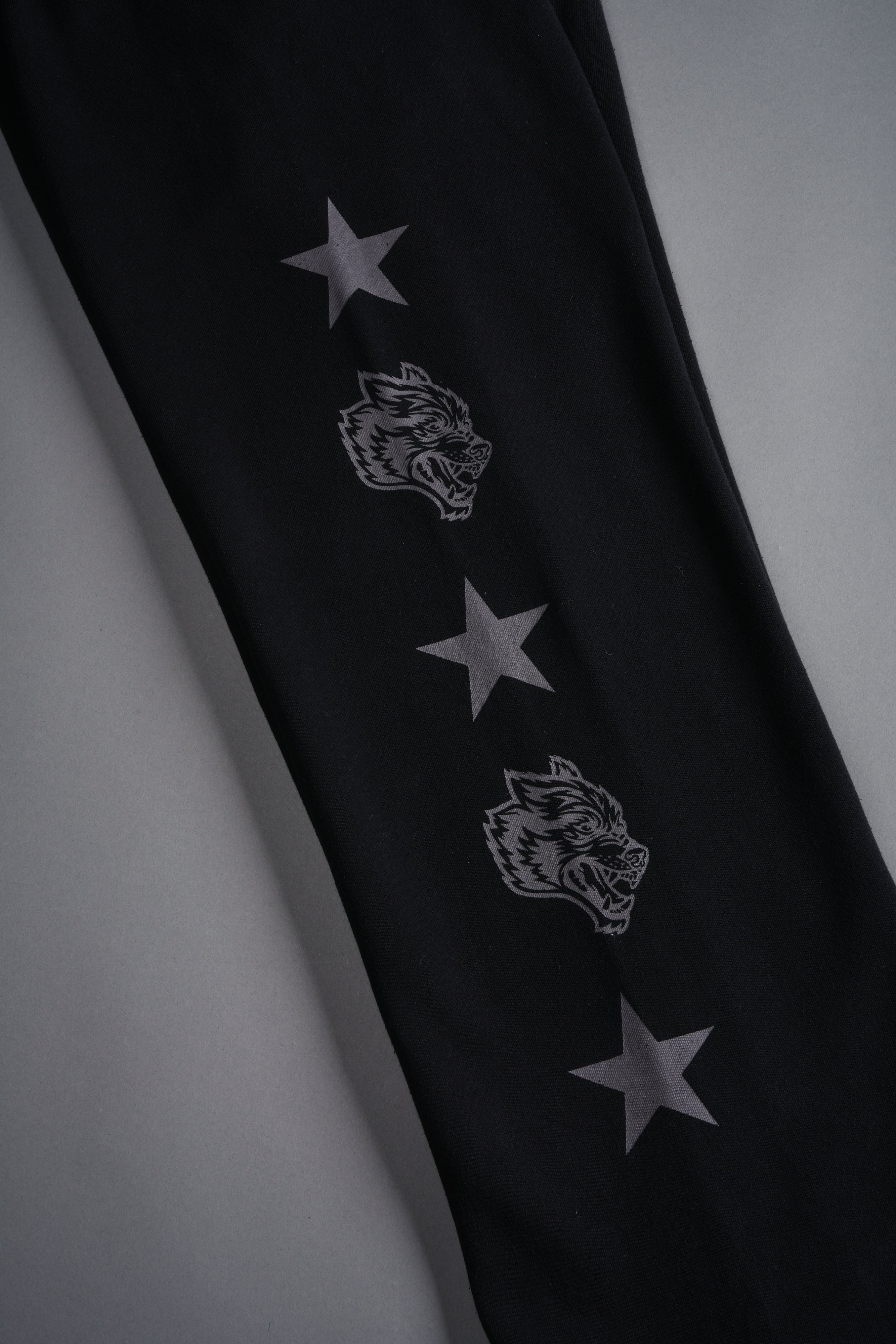 Wolf Star Couture Sweats in Black Drift Wash