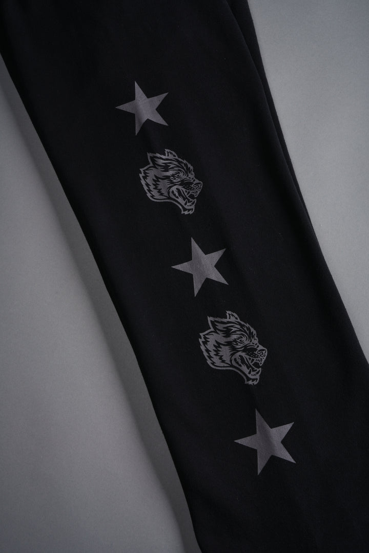 Wolf Star Couture Sweats in Black Drift Wash